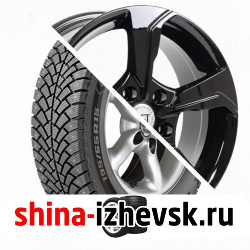 Колесо в сборе BF Goodrich G Force Stud 215/55 R16 Q 97 + RST R026 6.5xR16 5×114.3 ET45 DIA60.1 Черный глянцевый в Ижевске